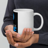White glossy mug